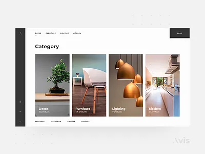 Categories page template | Avis UI Pack buy categories category design e commerce ecommerce flat fullscreen interface light template ui ui kit ui kits ux web web design webdesign website