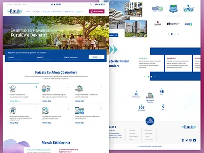 FuzulEv | Homepage blue design form homepage illustration page project shot ui ux web website