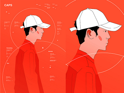 Man With A Hat abstract composition form fragment grid had illustration laconic layout lines man minimal poster poster a day poster art poster challenge standing