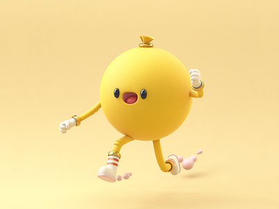跑呀！跑呀 3d c4d character design characters cinema 4d