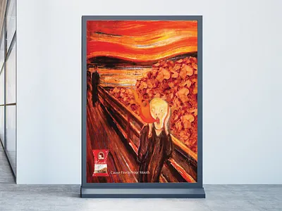 Scream advertisement art freeride history paiting scream snack