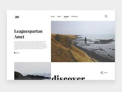 League - Landing Page animation branding clean design flat icon illustration logo minimal typography ui ux vector web website