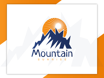 MOUNTAIN SUNRISE LOGO amazing branding business company corporate design hill hill image hill logo hills home icon illustration logo mountain mountain logo mountains real estate sunrise typography
