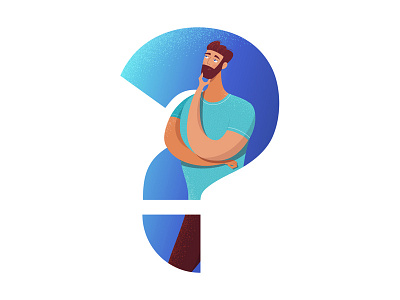 Do You Have a Question? adobe adobe illustrator desicion illustration in doubt man problem question thinking vector vectornator