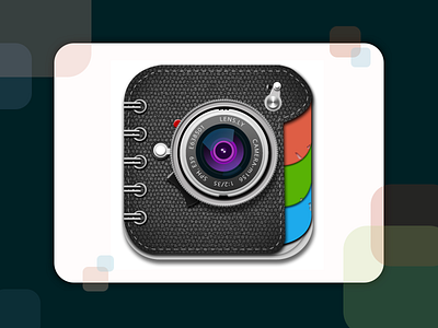 Camera & Notebook camera camera lens camera logo design icon illustration logo notebook notebook logo pages ui