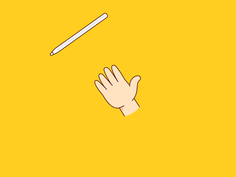 Ipencil in a strong hand :) aftereffects animation animation 2d cartoons hand illustration