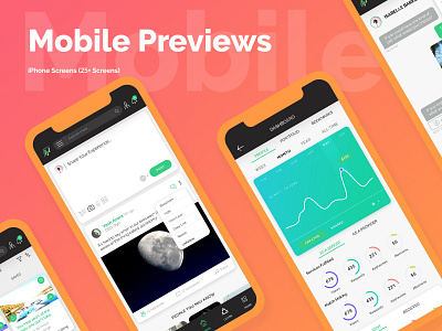 UI Screens app branding clean creative design dribbble flat icon identity ios lettering minimal mobile type typography ui ux vector web website