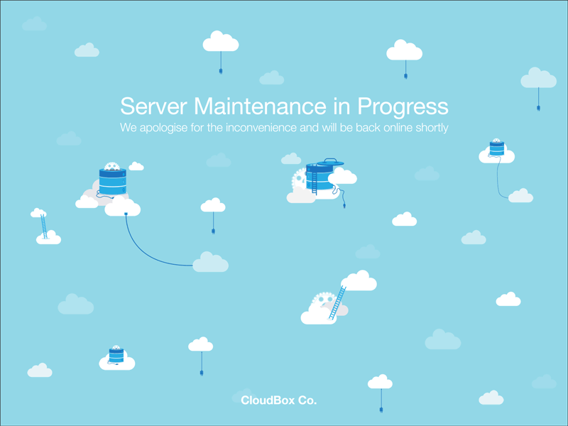 059 Background Pattern | 100 Days of UI Design 404 background cloud dailyui database illustration pattern server uidesign web design
