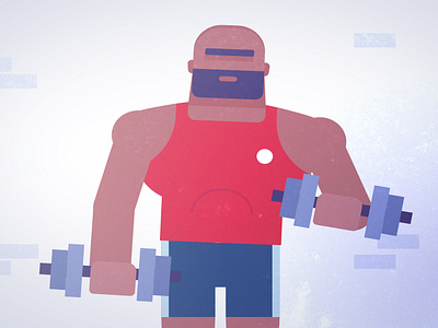 Train Talk character character design gym illustration sports vector weightlifting weights