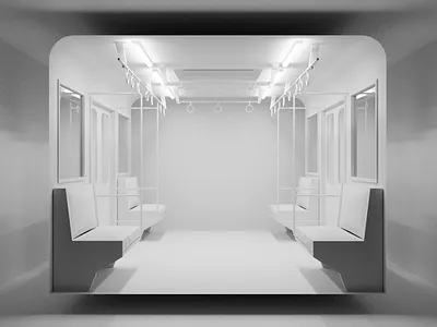 Subway 3d rendering