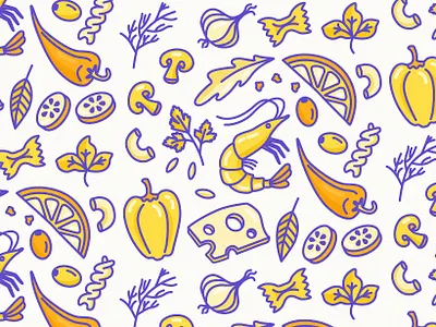 Restaurant Pattern food freepik illustration pattern restaurant