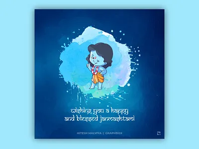 janmashtami adobe ilustrator design illustration janmashtami minimal throwback