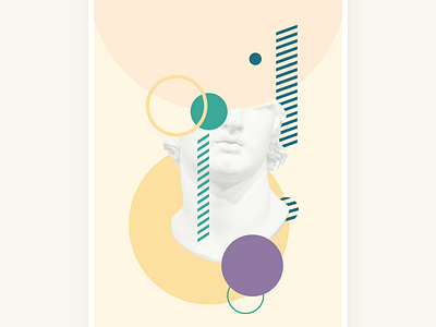 HelloDavid abstract jalokimgraphics marble pastel poster wallart
