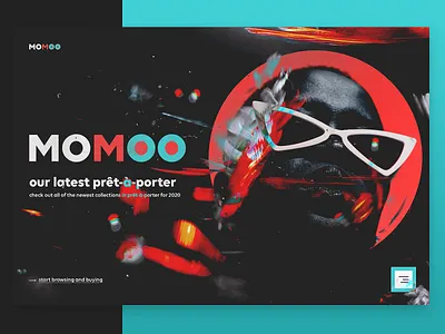 MOMOO - Online Fashion Store clothing designer clothing ecommerce fashion fashion industry landing page online shop pret a porter ui design user interface design web design