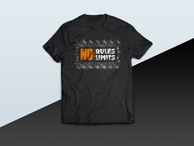 No Rules No Limits tshirt design fitness gym illustration motivate motivation motivational motivational quotes strong tee tees tshirt tshirt art tshirt design tshirt graphics tshirtdesign