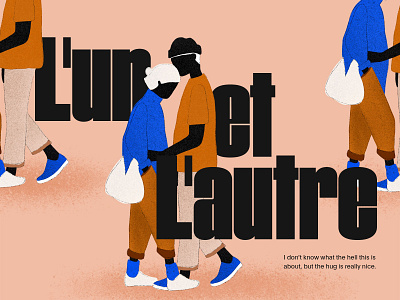 L'un et L'autre clean design digital art digitalart digitalillustration illustration pattern typography ui
