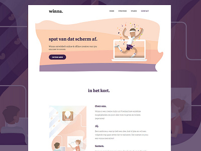 winna.nl webdesign design illustration ui ux web webdesign