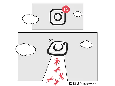 Abduction art branding conceptual creative design digitalillustration follower illustration illustrator inspiration instagram logo love negative space socialmedia society surreal vector