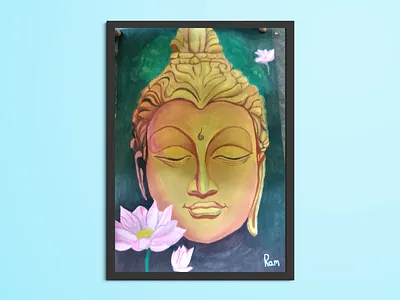 Buddha Painting buddha drawing god hindu oil painting painting