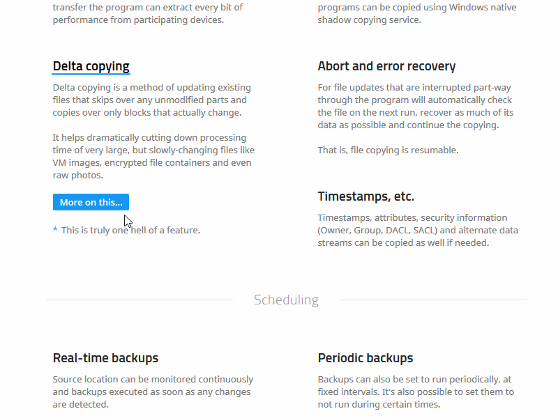 From flat to not on hover bvckup2
