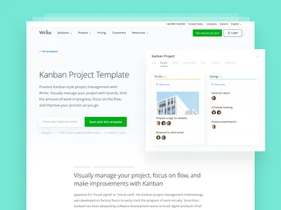 Wrike Templates Gallery — Inner page collaborate landing page screenshot template web design website wrike