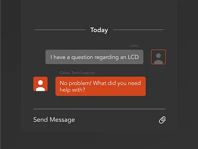 Support App Chat UI app design flat illustrator minimal ui vector
