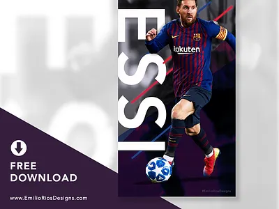 Messi Wallpaper _ FREE Download download emilioriosdesigns fcb fcbarcelona free download free wallpaper illustration messi messiah photoshop wallpaper wallpaper design