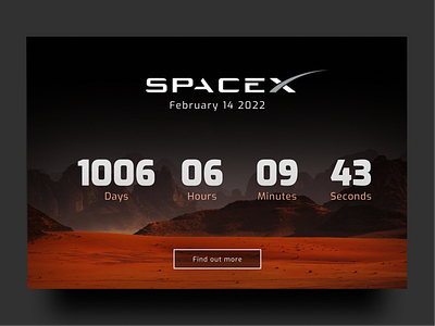 DailyUI 014 - Countdown timer countdown countdown timer dailyui dailyui014 dailyuichallenge mars space