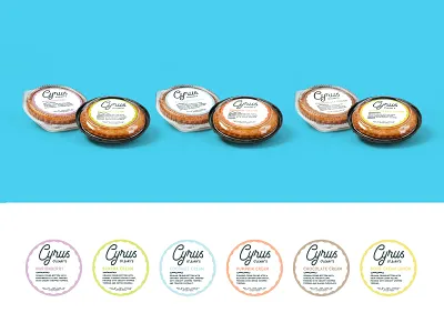 Cyrus O'Leary's Pies Packaging branding colorful design food fun packaging pies
