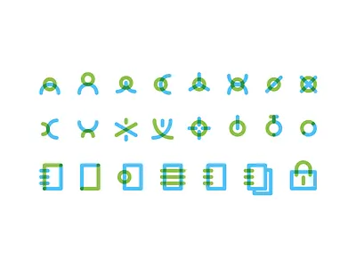 Bookitlab — Icons Study branding equipment icon design icons identity lab logo logotype saas scheduling software visual identity