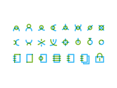 Bookitlab — Icons Study branding equipment icon design icons identity lab logo logotype saas scheduling software visual identity