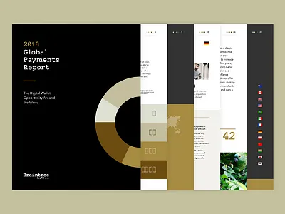 2018 Global Payments Report page layout print design typography