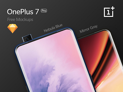OnePlus 7 Pro - UHQ Mockups [Free Download] android freebies mockups oneplus sketch ui