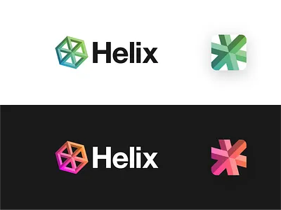 Helix branding design graphic design helix helvetica hexagon identity logo logo design startup technology
