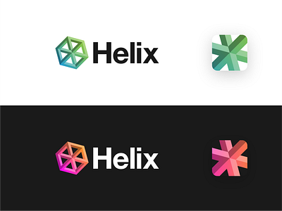 Helix branding design graphic design helix helvetica hexagon identity logo logo design startup technology