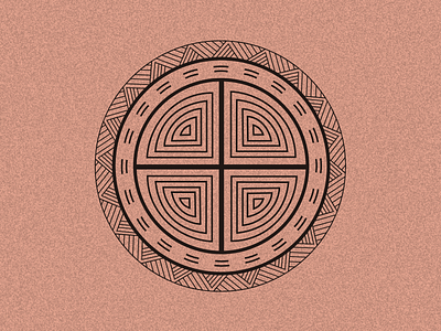 Pottery Pattern Back branding illustration logo 中国风 古典图案 彩陶