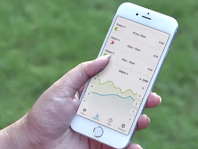 Upcoming Sprinkler App clean design detail flat minimal sprinkler ui user interface
