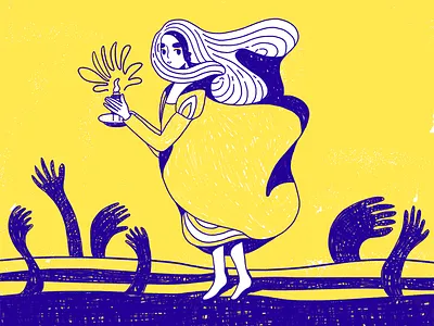 Phenomena abstract art character design drawing illustration