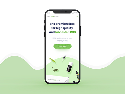 Cbd Mobile Version 2d art app branding clean design flat homepage homepage design illustration minimal mobile ui ux vector web website