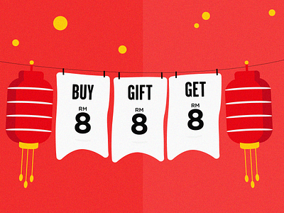 CNY Wish Campaign design graphic design illustration minimal vector