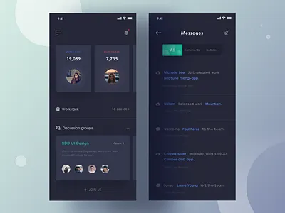 Team app - 02 app design interface sketch team ue ui
