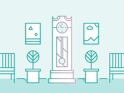 Grandfather Clock clock grandfather clock illustrator vector vector illustration