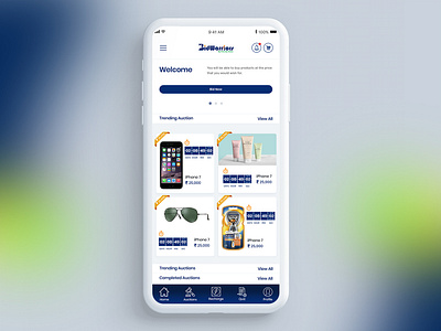 Auction/Bidding App auction bidding ios shop ui design ux design