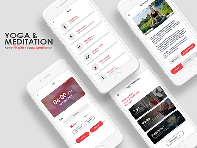 Yogo & Meditation android app android app design application fitness fitness app meditation meditation app mudra ui uidesign uiux yoga yoga app yoga pose