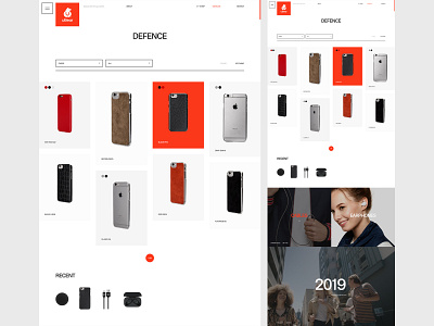 uBear catalog desktop eshop flat minimal typography ui ux web website