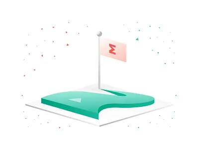 Path to Foundation 3d art designer gradient green grid grid layout illustration illustrator isometric isometric art landing page orange stylish