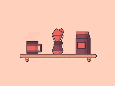 Coffee Set breakfast cafe coffee coffee bag coffee bean coffee cup cup icon illustration morning mug outline parham parham marandi