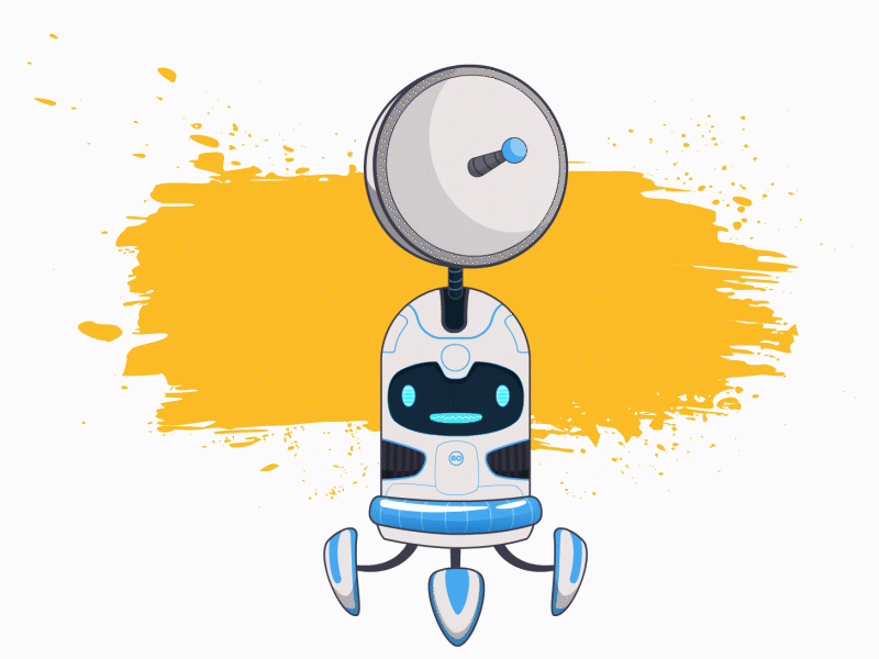 RO_SPACESHIP TO RADAR animation characterdesign flash flat flatdesign illustraion radar space spaceship transforms