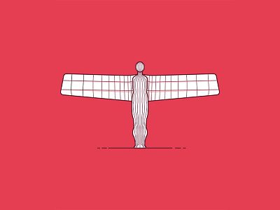 36 Days of Type: T 36days t 36daysoftype angel angel of the north design geordie illustration illustrator letter lettering monument newcastle north east type typography