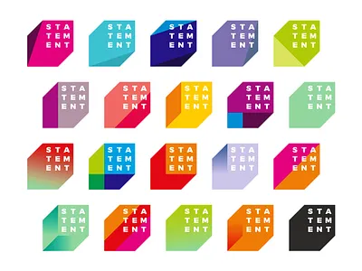 Statement, dynamic logo design for electronic music events art brand branding colorful creative dynamic logo edm electronic music events flat 2d geometric house music identity logo logo design organizer parties statement vector icon mark symbol